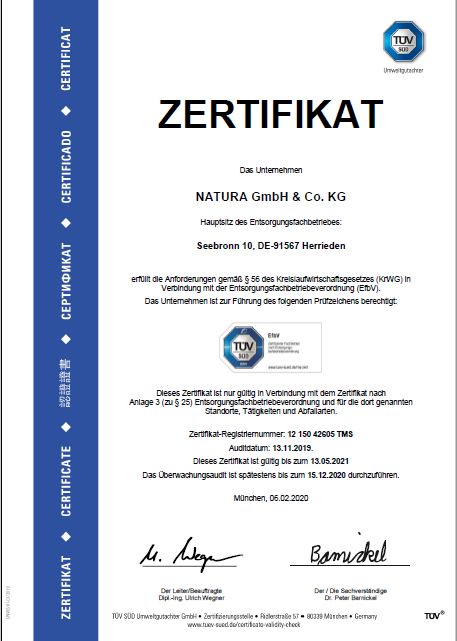 EfbV Zertifikat 2020