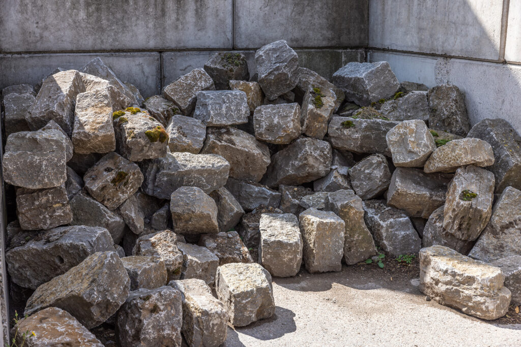 Mauersteine aus Muschelkalk